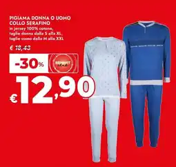 Bennet Pigiama donna o uomo collo serafino offerta