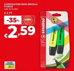 Bennet Evidenziatore Boss Original Stabilo offerta