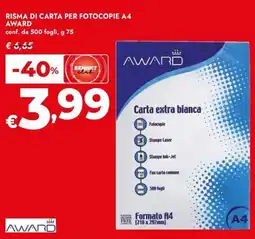 Bennet Risma di carta per fotocopie A4 Award offerta