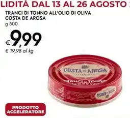 Bennet Tranci di tonno all'olio di oliva Costa de Arosa offerta