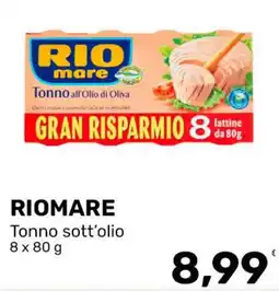 Iper Tosano Tonno sott'olio offerta