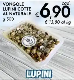 Bennet Vongole lupini cotte al naturale offerta