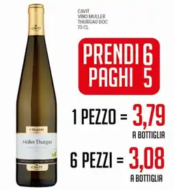 Supermercati Piccolo Müller Thurgau offerta