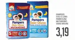 Supermercati Piccolo Pampers Sole e Luna Mutandino offerta