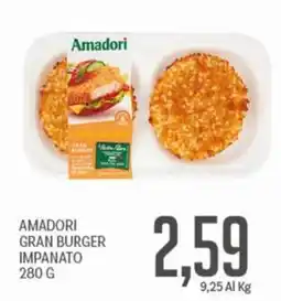 Supermercati Piccolo Amadori gran burger impanato offerta
