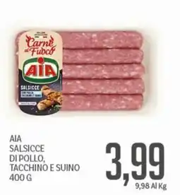 Supermercati Piccolo AIA Salsicce di pollo, tacchino e suino offerta