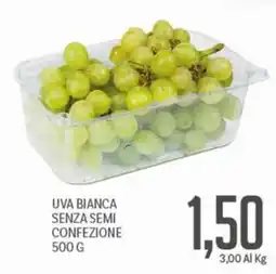 Supermercati Piccolo Uva bianca senza semi offerta