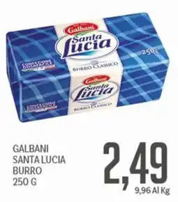 Supermercati Piccolo Galbani Santa Lucia burro offerta