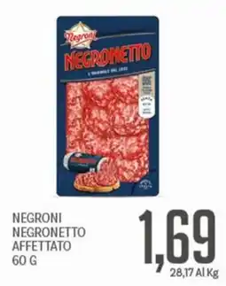 Supermercati Piccolo Negroni Negronetto affettato offerta