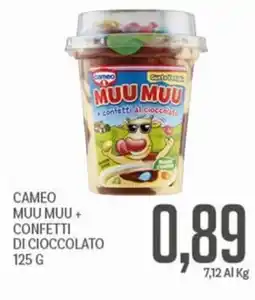 Supermercati Piccolo Cameo Muu Muu + confetti di cioccolato offerta