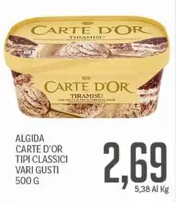 Supermercati Piccolo Algida Carte d'Or Tiramisù offerta