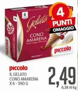Supermercati Piccolo piccolo il gelato cono amarena offerta