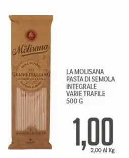 Supermercati Piccolo La Molisana pasta di semola integrale varie trafile offerta
