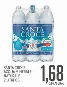 Supermercati Piccolo Santa Croce acqua minerale naturale offerta
