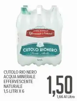 Supermercati Piccolo Cutolo Rio Nero Acqua Minerale Effervescente Naturale offerta