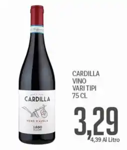 Supermercati Piccolo Cardilla Vino Vari Tipi offerta