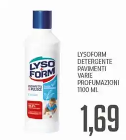 Supermercati Piccolo Lysoform detergente pavimenti offerta
