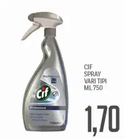 Supermercati Piccolo Cif spray vari tipi offerta