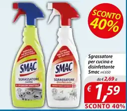 Iper Romagnolo Sgrassatore per cucina e disinfettante Smac offerta