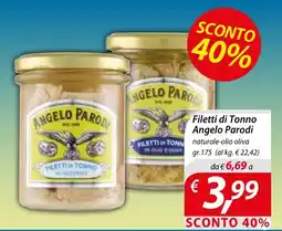 Iper Romagnolo Filetti di Tonno Angelo Parodi offerta