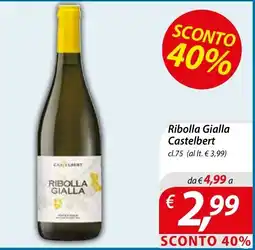 Iper Romagnolo Ribolla Gialla Castelbert offerta