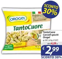 Iper Romagnolo TantoCuore Carciofi spicchi Orogel offerta