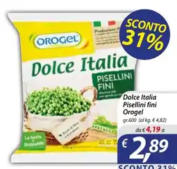 Iper Romagnolo Dolce Italia Pisellini fini Orogel offerta