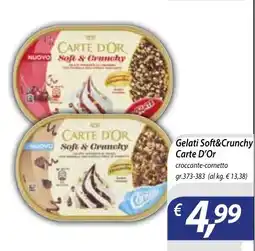 Iper Romagnolo Gelati Soft&Crunchy Carte D'Or offerta