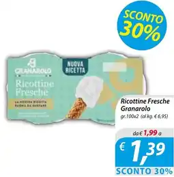 Iper Romagnolo Ricottine Fresche Granarolo offerta