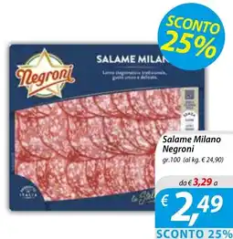 Iper Romagnolo Salame Milano Negroni offerta