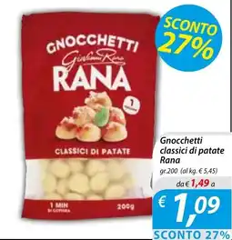 Iper Romagnolo Gnocchetti classici di patate Rana offerta