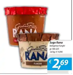 Iper Romagnolo Sugo Rana bolognese-funghi offerta