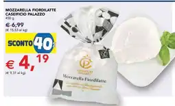 Esselunga MOZZARELLA FIOR DI LATTE CASEIFICIO PALAZZO offerta