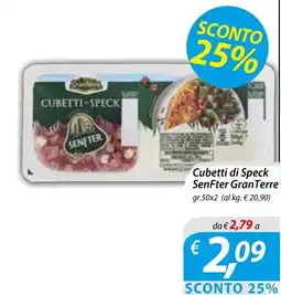 Iper Romagnolo Cubetti di Speck SenFter GranTerre offerta