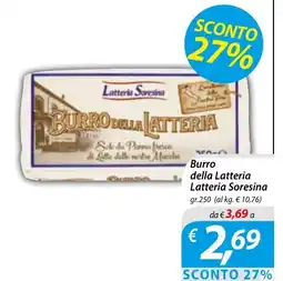 Iper Romagnolo Burro della Latteria Latteria Sorensina offerta