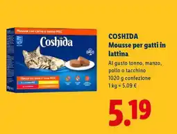 Lidl COSHIDA Mousse per gatti in lattina offerta