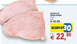 Esselunga Filetto di Pesce Spada offerta