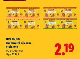 Lidl Orlando Bastoncini di carne essiccata offerta
