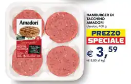 Esselunga Hamburger di Tacchino Amadori offerta