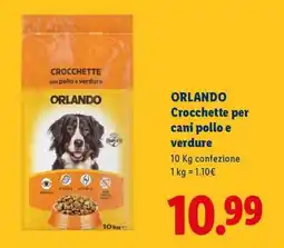 Lidl ORLANDO Crocchette per cani pollo e verdure offerta