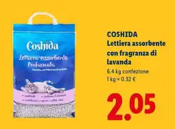 Lidl COSHIDA Lettiera assorbente con fragranza di lavanda offerta