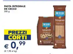 Esselunga Pasta Integrale De Cecco offerta