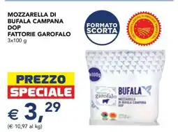 Esselunga MOZZARELLA DI BUFALA CAMPANA DOP FATTORIE GAROFALO offerta