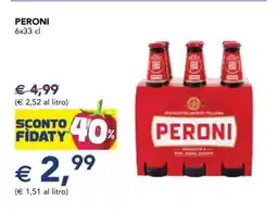 Esselunga PERONI 6x33 cl offerta