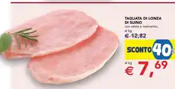 Esselunga TAGLIATA DI LONZA DI SUINO offerta