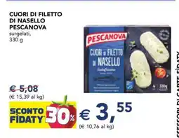 Esselunga Cuori di Filetto di Nasello Pescanova offerta