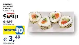 Esselunga Uramaki Salmone Iceberg offerta