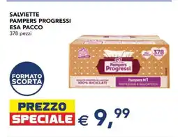 Esselunga SALVIETTE PAMPERS PROGRESSI ESA PACCO offerta