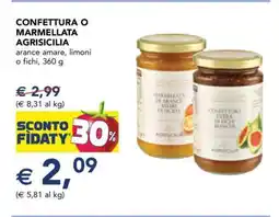 Esselunga CONFETTURA O MARMELLATA AGRISICILIA offerta