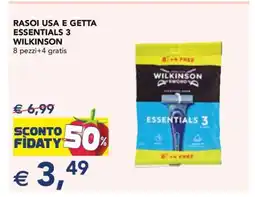 Esselunga RASOI USA E GETTA ESSENTIALS 3 WILKINSON offerta
